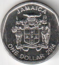 Монета 1 доллар. 2014г. Ямайка. (F)