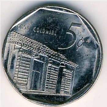 Монета 5 сентаво. 2013г. Куба. (F)