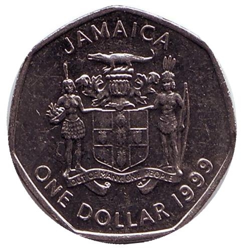 Монета 1 доллар. 1999г. Ямайка. (F)