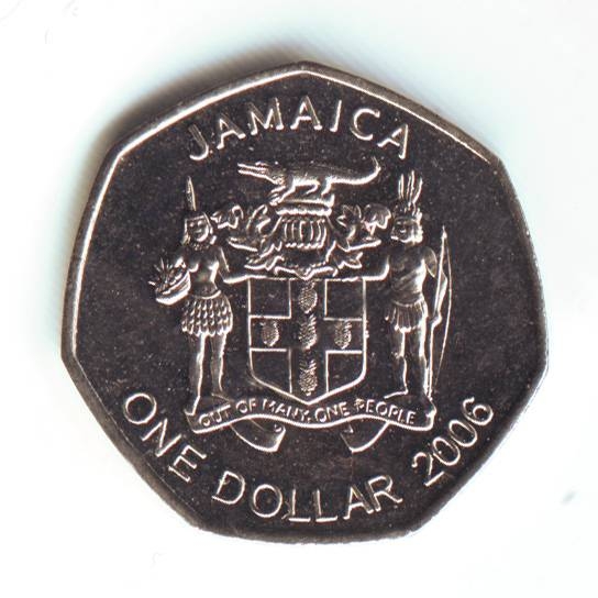 Монета 1 доллар. 2006г. Ямайка. (F)