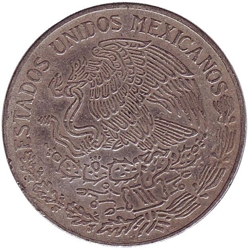 Монета 1 песо. 1975г. Мексика. Хосе Мария Морелос. (F)
