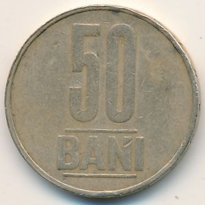 Монета 50 бани. 2006г. Румыния. (F)