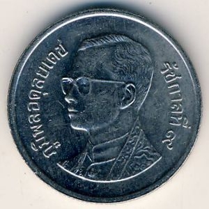 Монета 1 бат. 2005г. Тайланд. (F)