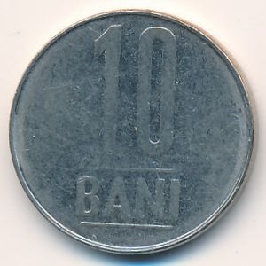 Монета 10 бани. 2010г. Румыния. (F)