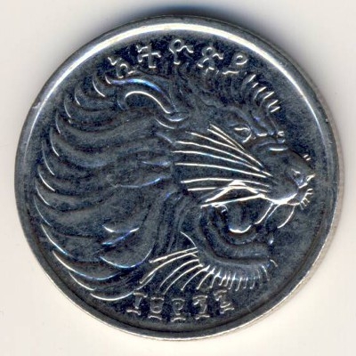Монета 25 центов. 2004г. Эфиопия. (F)