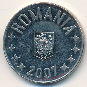 Монета 10 бани. 2007г. Румыния. (F)