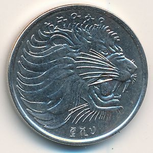 Монета 25 центов. 2008г. Эфиопия. (F)