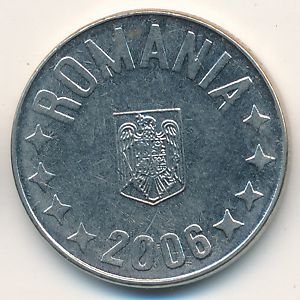Монета 10 бани. 2006г. Румыния. (F)