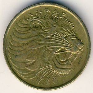 Монета 10 центов. 2012г. Эфиопия. Горная ньяла. (F)
