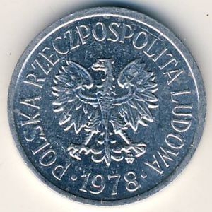 Монета 10 грошей. 1978г. Польша. (F)