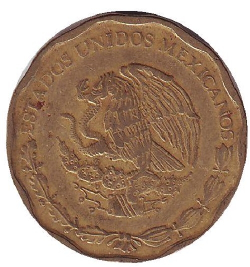 Монета 50 сентаво. 2001г. Мексика. (F)