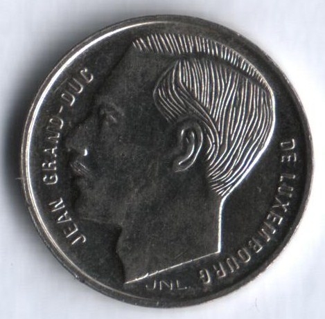 Монета 1 франк. 1968г. Люксембург. (F)