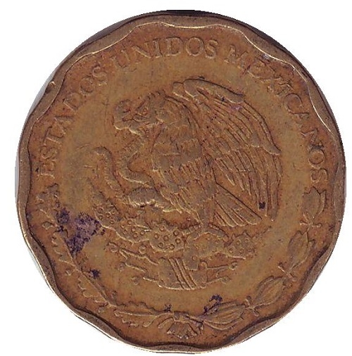 Монета 50 сентаво. 1999г. Мексика. (F)