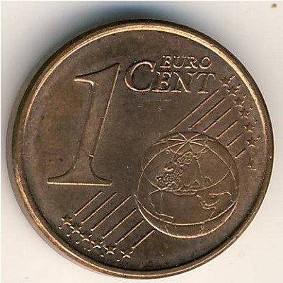 Монета 1 евроцент. 2013г. Испания. (VF)