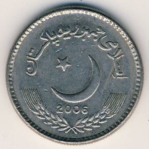 Монета 5 рупий. 2006г. Пакистан. (F)