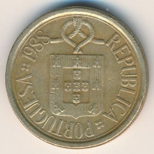 Монета 10 эскудо. 1988г. Португалия. (F)