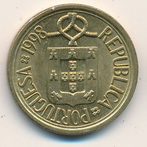 Монета 10 эскудо. 1998г. Португалия. (F)