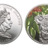 Монета 5 долларов. 2011г. Острова Кука. «Коала», (цветная эмаль). Серебро. (UNC)