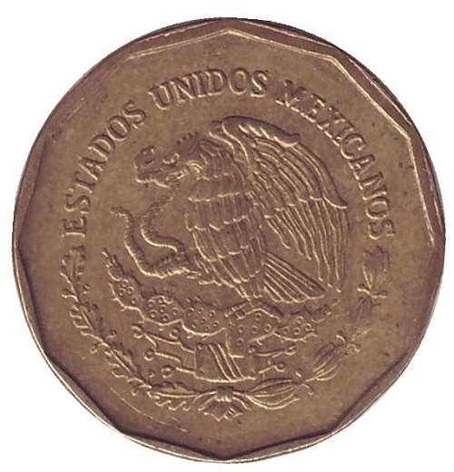 Монета 20 сентаво. 1994г. Мексика. (F)