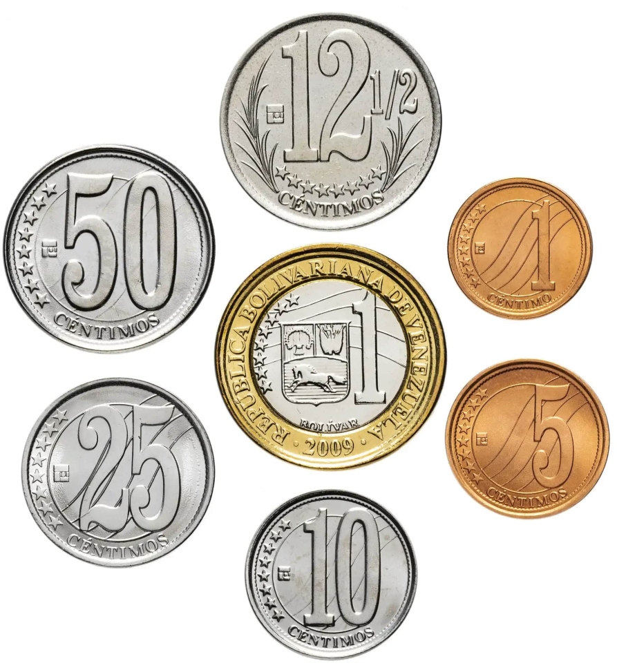 Набор монет Венесуэла. 2007-2009г. (UNC) (7 шт.)