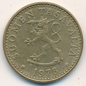 Монета 20 пенни. 1978г. Финляндия. (F)