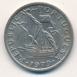 Монета 2,5 эскудо. 1979г. Португалия. (F)