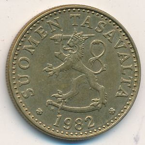 Монета 20 пенни. 1982г. Финляндия. (F)