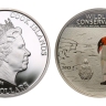Монета 5 долларов. 2013г. Острова Кука. «Пингвин». Серебро. (UNC)