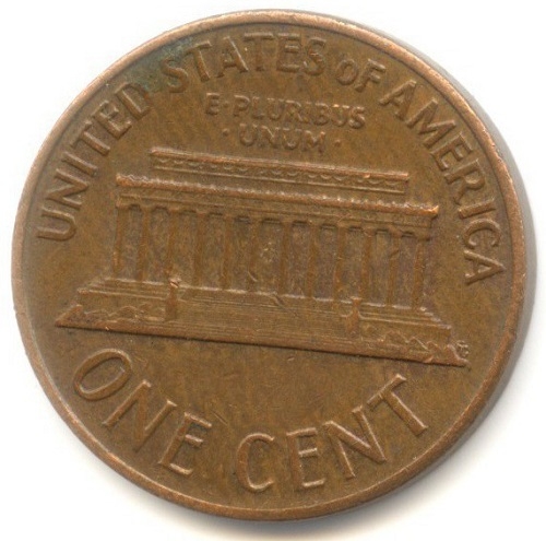 Монета 1 цент. США. 1966г. «Lincoln Cent». (F)