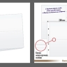 Комплект из 5 листов "PROFESSIONAL" на белой основе (односторонний) для бон (банкнот) на 2 ячейки. Формат "Optima". Размер 200х250 мм.