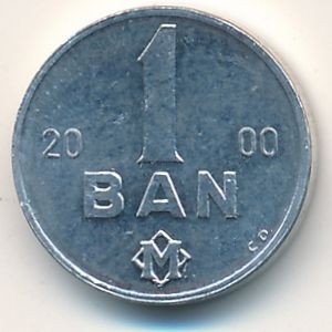 Монета 1 бан. 2000г. Молдавия. (UNC)