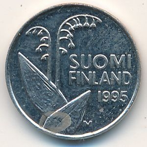Монета 10 пенни. 1995г. Финляндия. (F)