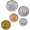 Набор монет Барбадос. 2008-2011г. (UNC) (5 шт.)