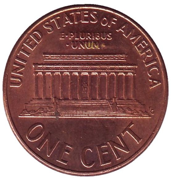 Монета 1 цент. США. 2007г. «Lincoln Cent». (D). (VF)