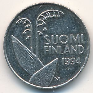 Монета 10 пенни. 1994г. Финляндия. (F)