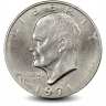Монета 1 доллар. США. 1971г. Дуайт Эйзенхауэр. (F)