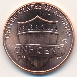 Монета 1 цент. США. 2014г. «Lincoln Cent». (D). (F)