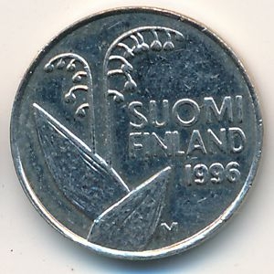 Монета 10 пенни. 1996г. Финляндия. (F)