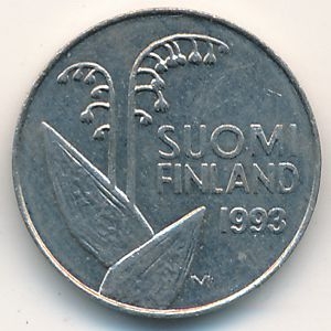 Монета 10 пенни. 1993г. Финляндия. (F)
