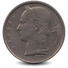 Монета 1 франк. 1964г. Бельгия. Надпись на голландском - 'BELGIË'. (F)