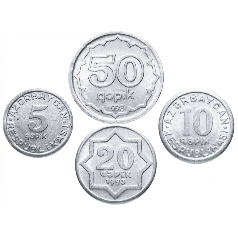 Набор монет Азербайджан. 1992-1993г. (VG) (4 шт.)