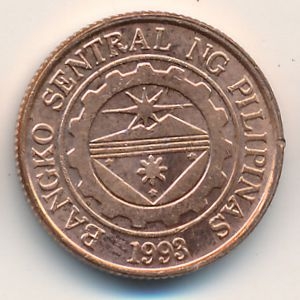 Монета 10 сентимо. 1995г. Филиппины. (F)