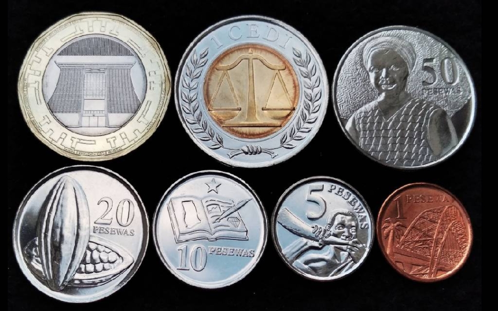 Набор монет Гана. 2007-2019г. (UNC) (7 шт.)